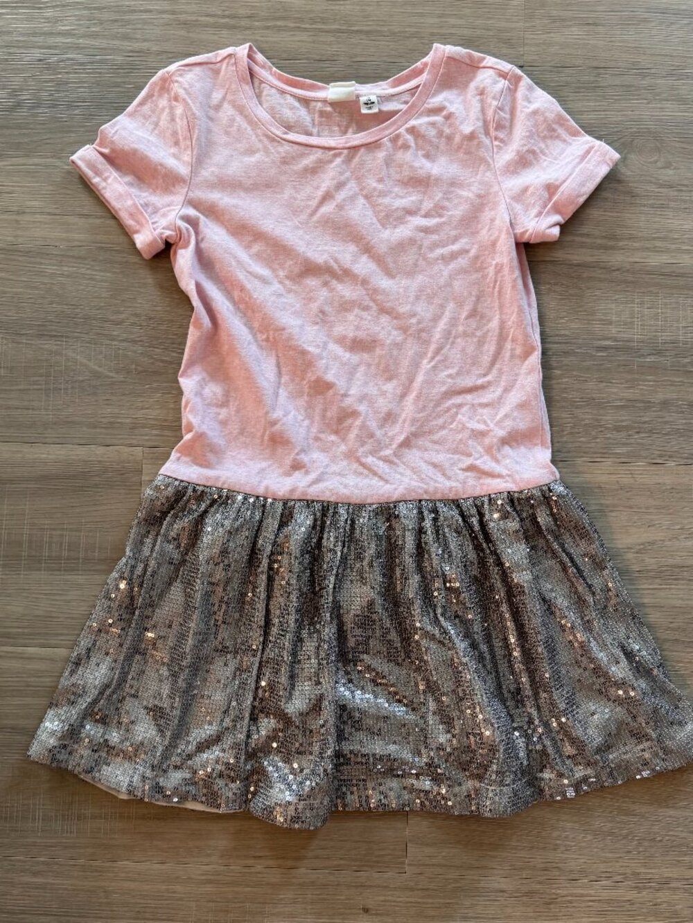 GAP Kids sequin skirt mixed fabric DRESS girls size 4 5 XS